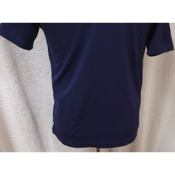 Ben Hogan Performance Mens Small Blue Textured Short Sleeve Golf Polo Shirt - Picture 10 of 12